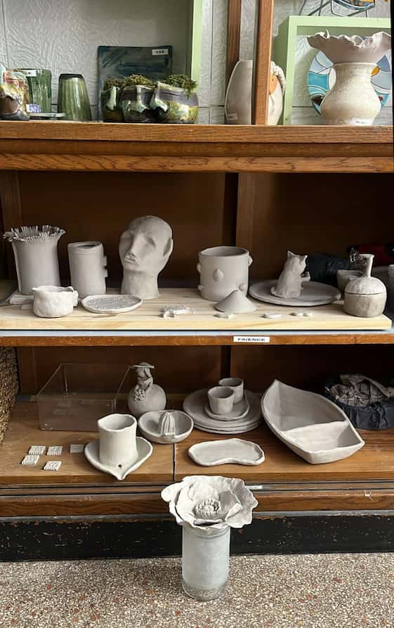 Atelier modelage argile - créations